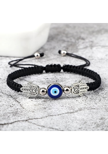 Liangmei Fatima'nın Eli Kolye Bilezik Türk Mavi Nazar Şanslı Bordo