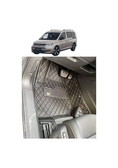 Volkswagen Caddy 2021-2025 Arası Aracına Özel 8d Tek Katmanlı Havuzlu Paspas Takımı