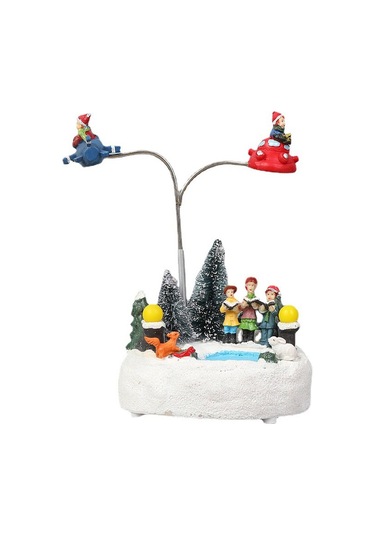 Mufunye Döner Işıklı Müzikli Noel Geyik Dekoru - Ev Dekorasyonu İçin Şık Ve Dayanıklı