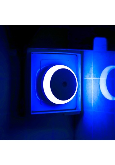 Kırmızı Gece Lambası, Fişli Led Gece Lambası, Yuvarlak, Işık Sensörü