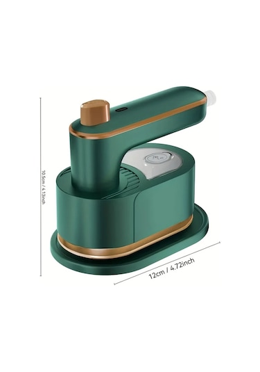 Honeybeeshop Mini Taşınabilir Seyahat Buharlı Ütü 2si 1 Arada Yeşil 230v Avrupa Fişi Ev Üniversite İçin