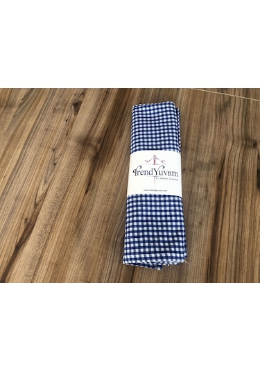 Küçük Pitikare Mavi Çok Amaçlı Örtü 45cmx70cm Antrasit Gri
