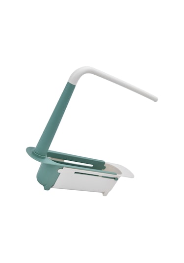 Geeroyoo Sıvı Boşaltma Delikli, Uzatılabilir, Bez Tutucu Özellikli Siyah Mutfak Lavabo Depolama Rafı Renk Rastgele Siyah