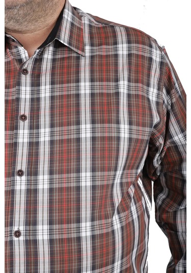 Starbattal Büyük Beden Erkek Gömlek Line Square 23367 LACIVERT