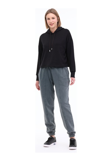 Lumberjack Wl Enya 17ms434 5fx Siyah Kadın Sweatshirt Siyah