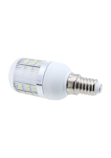 Fortunelane E14 2.5w 48 Led 3528 Smd Mısır Tipi Ampul, 360 Derece Işık, Beyaz, 110v, Tasarruflu, Plastik Kasa Beyaz