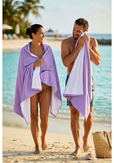 Indigo Peak Pembe Plaj Havlusu 70 X 150 Mor