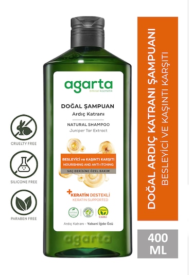 Agarta Ardıç Katranı & Keratin Şampuanı 400 ML