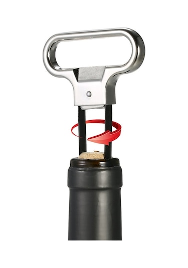 Ulzyvf Paslanmaz Çelik Şarap Açacağı - Kırık Mantar Çıkarma Aleti, Taşınabilir Ve Pratik Siyah, Küçük Tasarım Siyah