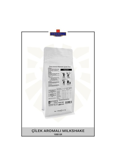 Simonelli Milkshake Çilek Aromalı 1 KG