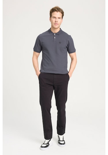 Kısa Kollu Polo T-shirt Anthracite-anthracite Anthracite