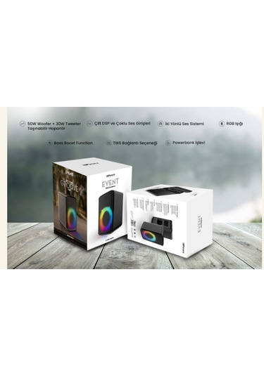 Hifuture Event Bluetooth 80w Rgb Ipx4 Taşınabilir Parti Hoparlörü