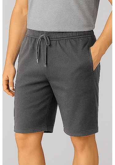 Wingetstar Cepli Bağcıklı Erkek Bermuda Şort Füme