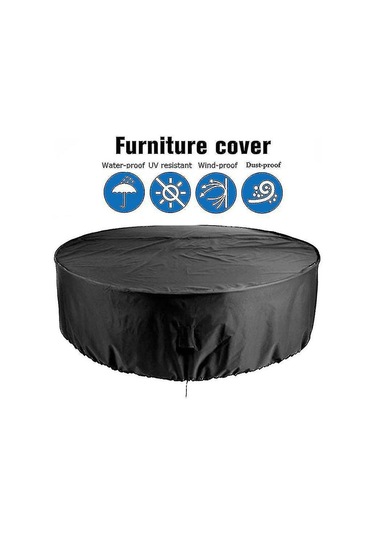 Yuvarlak Masalar İçin Su Geçirmez, Solmaya Dayanıklı Dış Mekan Mobilya Kılıfları DiğER