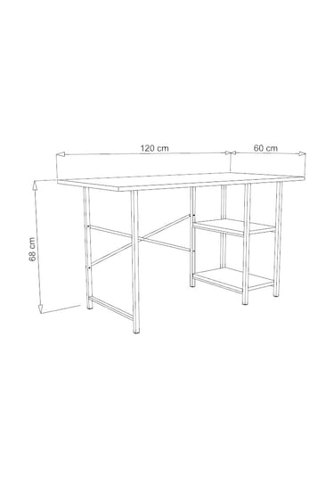 Raflı Ofis Çalışma Masası