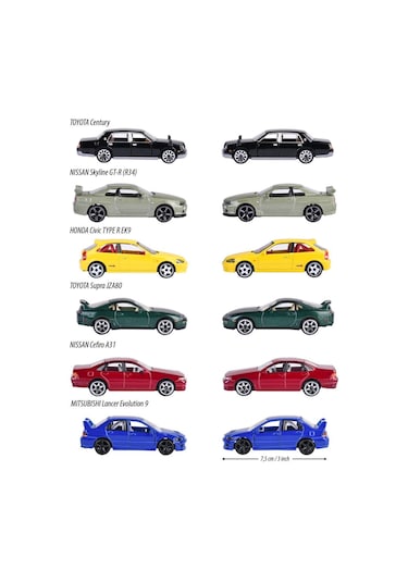 Majorette - Premium Japonya Serisi Honda Civic Type R Ek9 Sarı