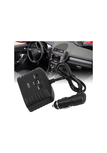 3 Lü Çakmak Soketi 120w Çakmaklık Çoğaltıcı 2 Usb 1 Type-c Araç Şarj Cihazı Çakmak Çoklayıcı