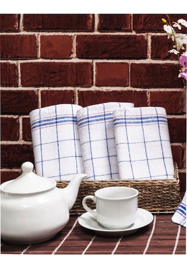 5 Li Mutfak Kurulama Bezi Alman Peçetesi 100 Pamuklu Beyaz