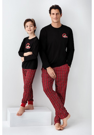 Arnetta Erkek Çocuk Siyah Pijama Takımı 5274-48535 Siyah
