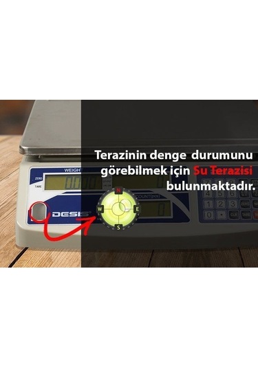 Desis H2c-3 Dijital Sayıcı Terazi 3kg / 0.1 GR