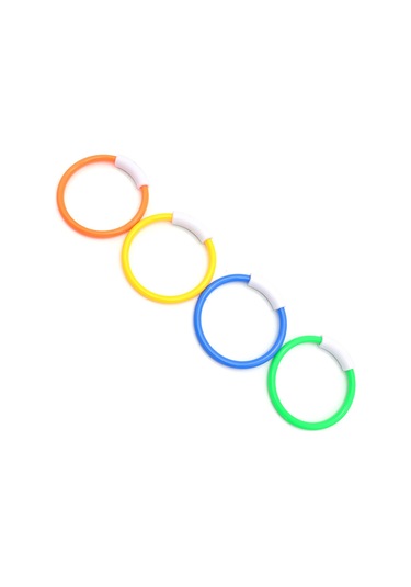 Xindoker 4 Adet Plastik Yüzme Egzersiz Halka - Su Altı Görünürlüğü İyi, Dayanıklı, Dalış Hızı Ve Çevikliği Antrenmanı İçin Havuz Alti Oyuncakları Çok Renkli