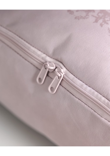 Çiçek Desen Baskılı Hurç - Pudra - 52x28x21 Cm Pudra