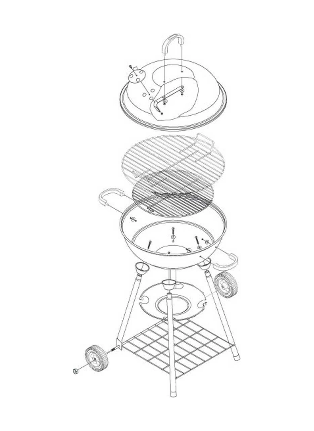 Madfox Cook Taşınabilir Barbekü Kırımızı