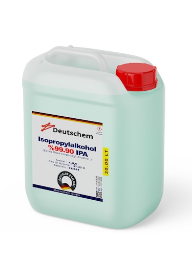 Deutschem İzopropil Alkol 20 Litre 4x5litre Extra Saf %99,ipa,dezenfektan,izopropanol