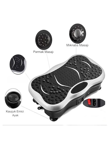 Reidan Pqcfm02 3d Titreşimli Egzersiz Cihazı Yüksek Hız Basen Aleti Siyah
