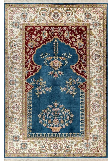 Hitit Halı Seccade Namazlık Yüksek Kalite Dot Taban 80x130 Çok Renkli