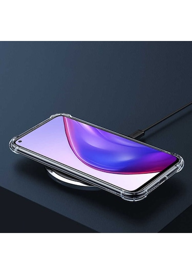 Xiaomi Mi 10t 5g - Mi 10t Pro 5g Kılıf Zore Nitro Anti Shock Silikon Kılıf Renksiz
