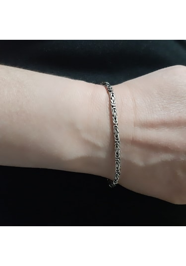 925 Ayar Gümüş Kral Bileklik 2.8  Mm