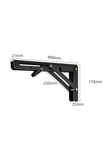 Pazly Katlanır Profesyonel 18 İnç Donanım Ağır Hizmet Braketi, 8-20 İnç Diğer