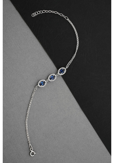 Argentum Concept - Zirkon Taşlı Gümüş Bileklik - B077801