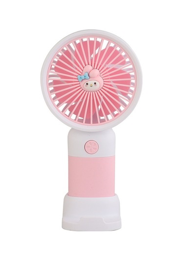 Aurora El Tipi Usb Şarj Küçük Fan Pembe