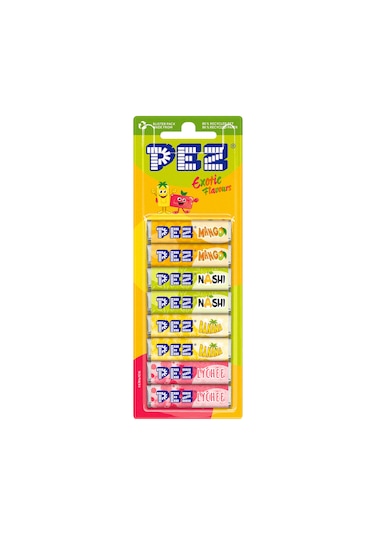 Pez Candies Exotic Flavours 8x8,5g 68g