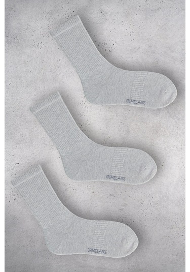 ELANOR Kadın Organik Pamuklu 3 Lü Paket Grimelanj Çorap