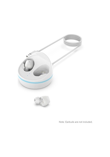 Konesam Galaxy Buds İçin Type-c Arayüzlü Kablolu Şarj Docksı - Beyaz 5v 0.2a Çıkış, Pc Malzeme