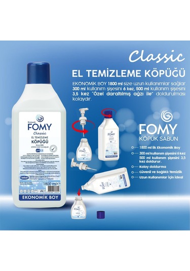 Fomy Classic Köpük Sabun 1800 ML