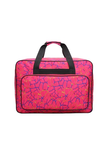 "kadınlar İçin Geniş Çok Amaçlı Dikiş Tote - Organizatör Cepli Hafif Seyahat Çantası" Red