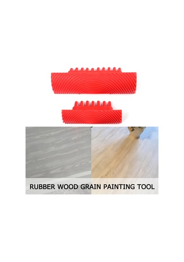 Yaleker 2 Adet Kauçuk Ahşap Desen Aleti - Duvar Boyama, Relief Sanatı, Dıy Dekorasyon, Kolonu Tipi Zz0034