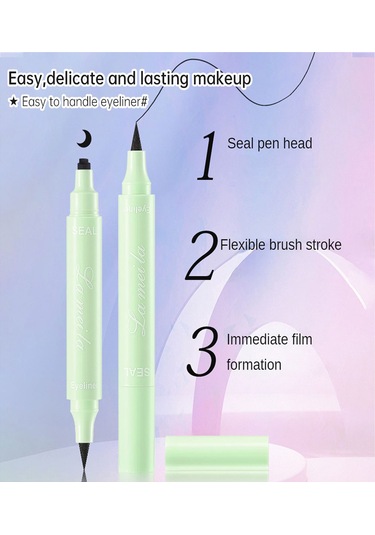 Ruicoo İki Uçlu Kalem Damga Göz Kalemi - Sulu, Su Geçirmez, Kalıcı, Sevgi Deseni, Kolay Uygulama Ve Temizleme