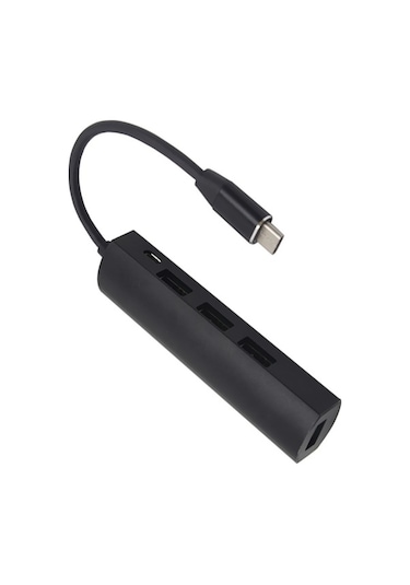Fastbuy Usb-c 3.1 Hub 4 Portlu - 1xusb3.0, 3xusb2.0 - Mikro Usb Besleme - Hızlı Veri Aktarımı - Jw331 Siyah
