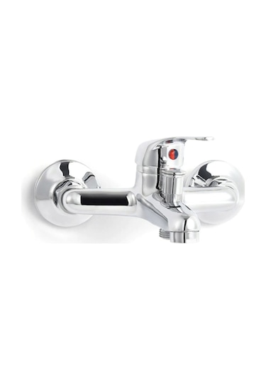 Kustar Elmas Banyo Duş Bataryası Krom