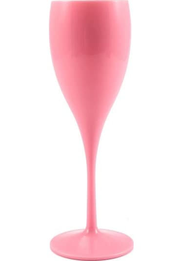Pembe Şampanya Flüt Bardak Plastik Şarap Bardakları Bulaşık Makinesinde Yıkanabilir Beyaz Şampanya Bardağı Restoran Bira Viski Drinkware