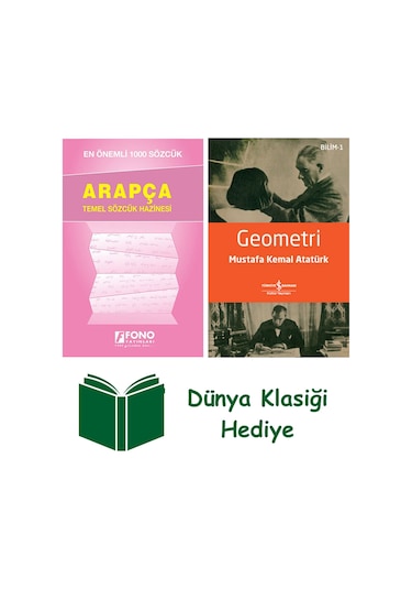 Arapça İlk 1000 Sözcük + Geometri + Dünya Klasiği Hediye