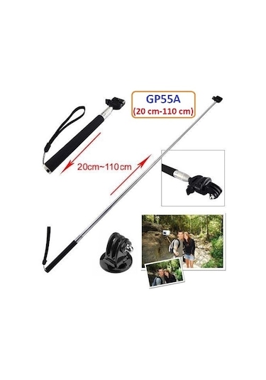 Eken H9r Sjcam Sj5000 Xiaomi Yı 110 Cm Monopod+gp03 Tripod Gp55a