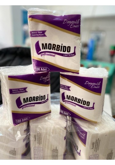 Morbido Tekli Kare Peçete 100'lü