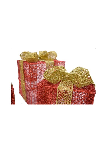 Waldern Yılbaşı Çam Ağacı Hediye Paketi Orta Boy Kırmızı-altın