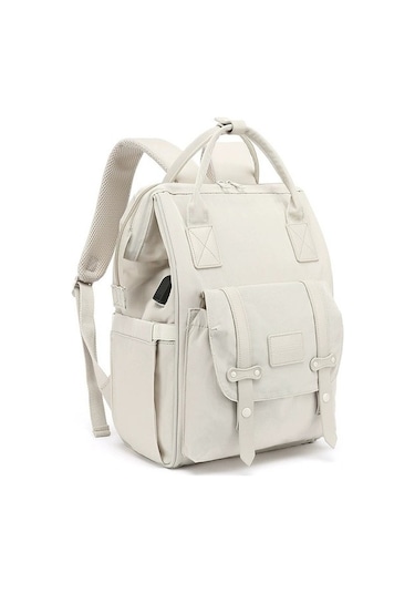 Forestbird Çok Fonksiyonlu Usb Anne ve Bebek Çantası - Beyaz